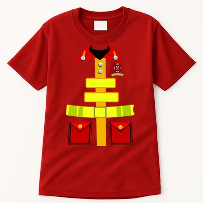 Fireman Costume Firefighter Halloween Uniform Tall T-Shirt