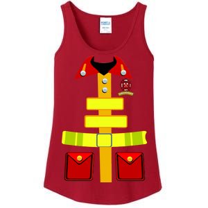 Fireman Costume Firefighter Halloween Uniform Ladies Essential Tank