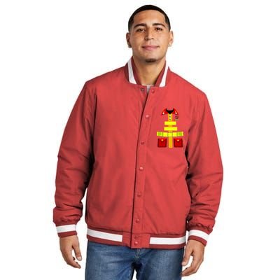 Fireman Costume Firefighter Halloween Uniform Insulated Varsity Jacket