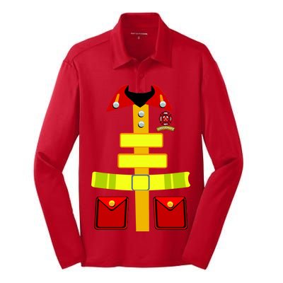 Fireman Costume Firefighter Halloween Uniform Silk Touch Performance Long Sleeve Polo