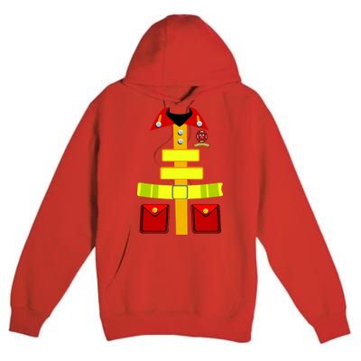 Fireman Costume Firefighter Halloween Uniform Premium Pullover Hoodie