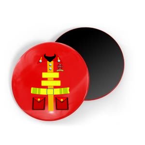 Fireman Costume Firefighter Halloween Uniform Magnet