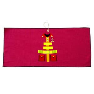 Fireman Costume Firefighter Halloween Uniform Large Microfiber Waffle Golf Towel