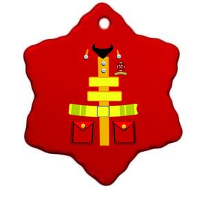 Fireman Costume Firefighter Halloween Uniform Ceramic Star Ornament