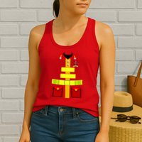 Fireman Costume Firefighter Halloween Uniform Womens Tank Top