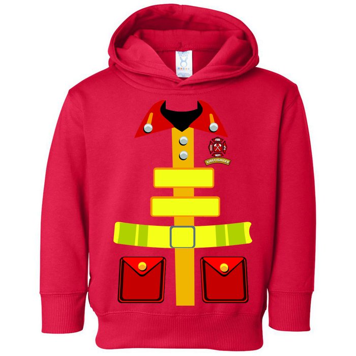 Fireman Costume Firefighter Halloween Uniform Toddler Hoodie