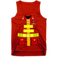 Fireman Costume Firefighter Halloween Uniform Tank Top