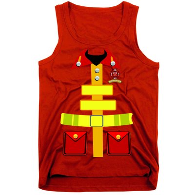 Fireman Costume Firefighter Halloween Uniform Tank Top