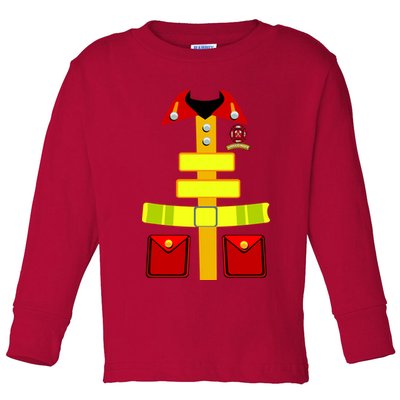 Fireman Costume Firefighter Halloween Uniform Toddler Long Sleeve Shirt