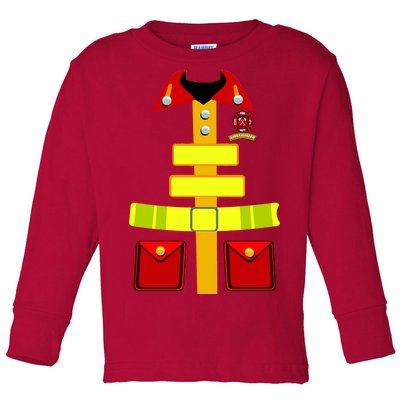 Fireman Costume Firefighter Halloween Uniform Toddler Long Sleeve Shirt