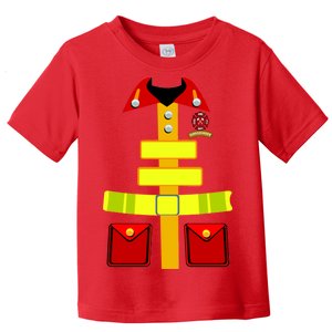 Fireman Costume Firefighter Halloween Uniform Toddler T-Shirt