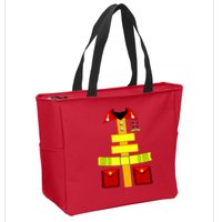 Fireman Costume Firefighter Halloween Uniform Zip Tote Bag