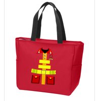 Fireman Costume Firefighter Halloween Uniform Zip Tote Bag