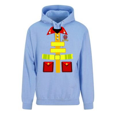 Fireman Costume Firefighter Halloween Uniform Unisex Surf Hoodie