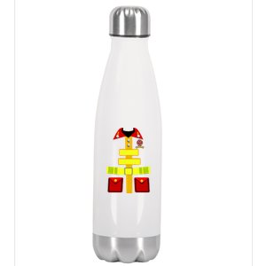 Fireman Costume Firefighter Halloween Uniform Stainless Steel Insulated Water Bottle