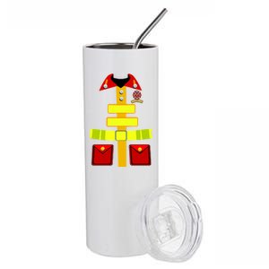 Fireman Costume Firefighter Halloween Uniform Stainless Steel Tumbler