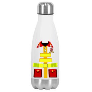 Fireman Costume Firefighter Halloween Uniform Stainless Steel Insulated Water Bottle