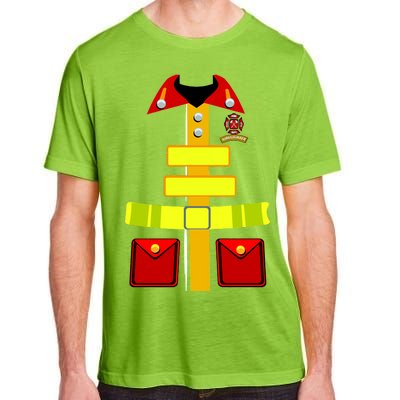 Fireman Costume Firefighter Uniform Adult ChromaSoft Performance T-Shirt