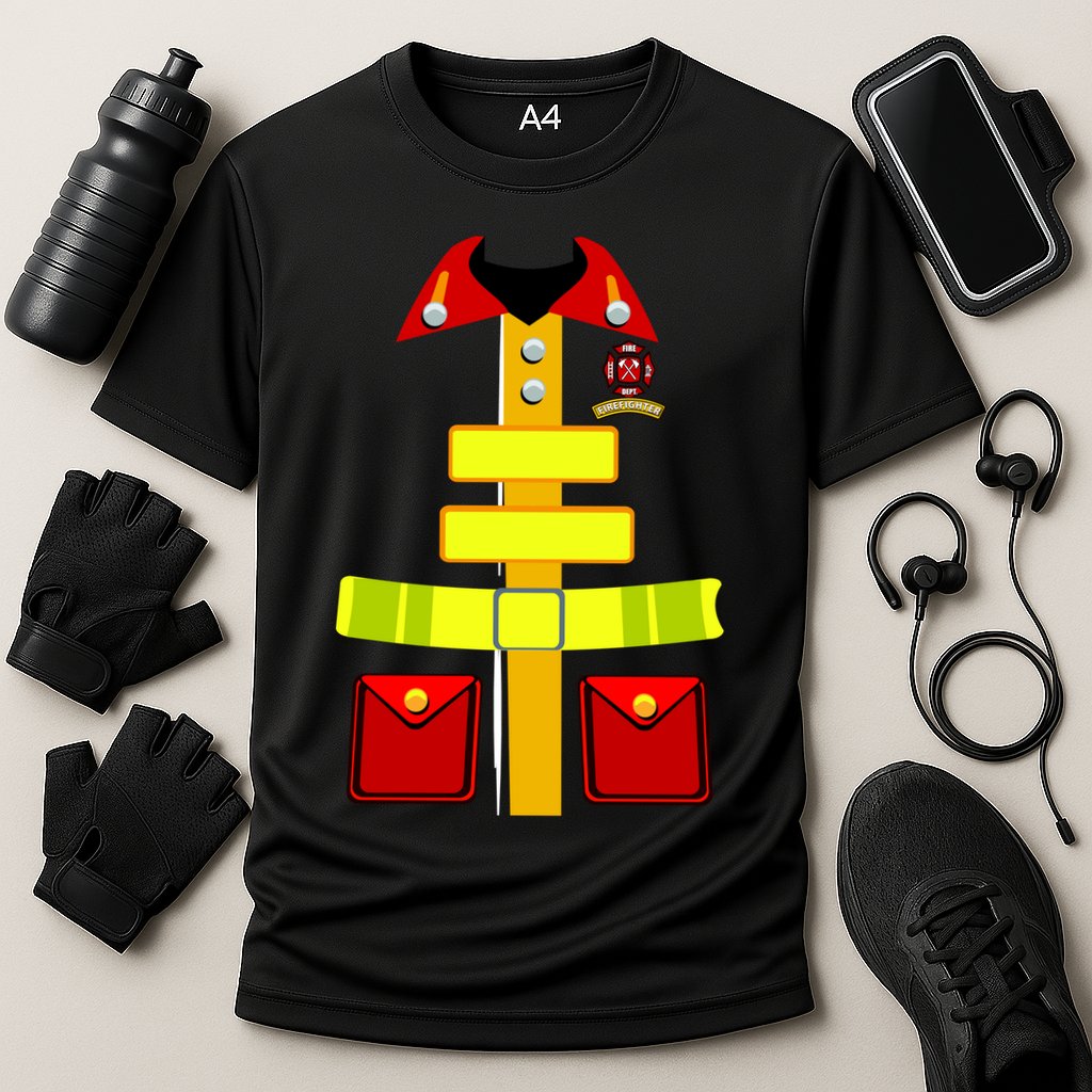 Fireman Costume Firefighter Uniform Performance Shirt