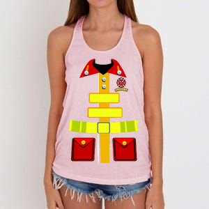 Fireman Costume Firefighter Uniform Women's Knotted Racerback Tank