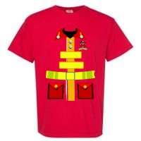 Fireman Costume Firefighter Uniform Garment-Dyed Heavyweight T-Shirt