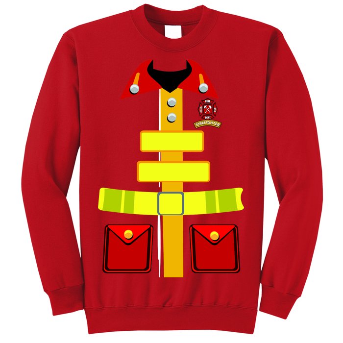 Fireman Costume Firefighter Uniform Sweatshirt