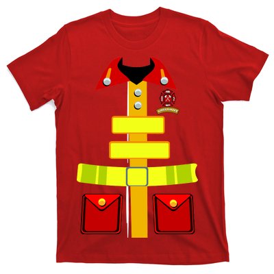 Fireman Costume Firefighter Uniform T-Shirt