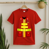 Fireman Costume Firefighter Uniform T-Shirt