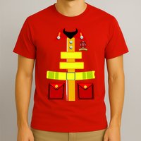 Fireman Costume Firefighter Uniform T-Shirt