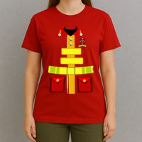 Fireman Costume Firefighter Uniform T-Shirt