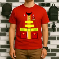 Fireman Costume Firefighter Uniform T-Shirt