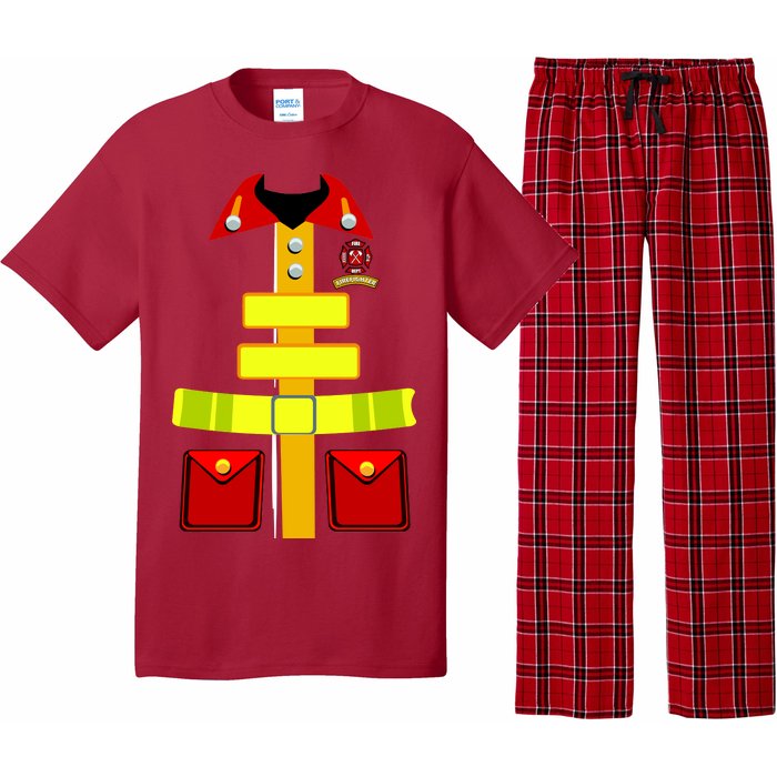 Fireman Costume Firefighter Uniform Pajama Set