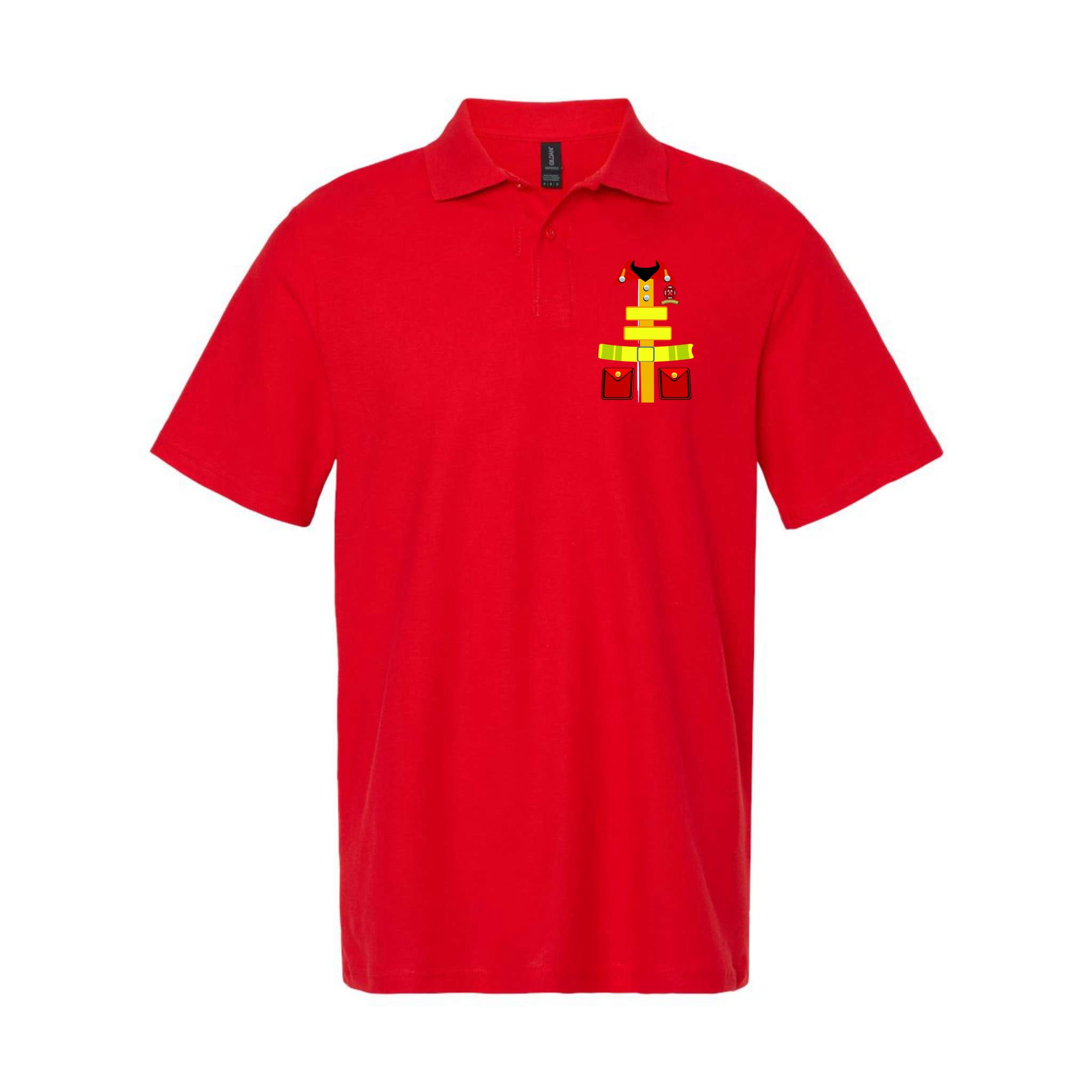 Fireman Costume Firefighter Uniform Polo