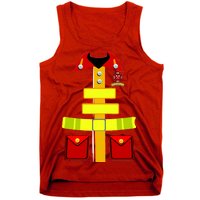 Fireman Costume Firefighter Uniform Tank Top