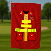 Fireman Costume Firefighter Uniform Golf Towel
