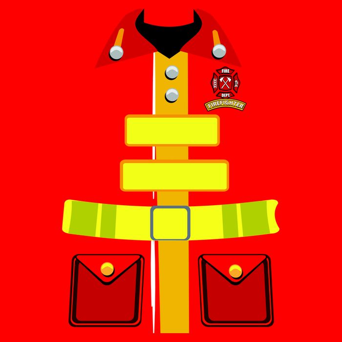 Fireman Costume Firefighter Uniform Golf Towel
