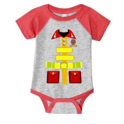 Fireman Costume Firefighter Uniform Infant Baby Jersey Bodysuit