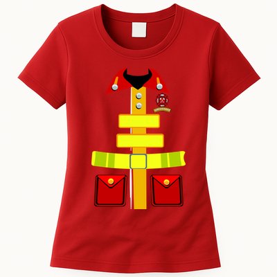 Fireman Costume Firefighter Uniform Womens T-Shirt