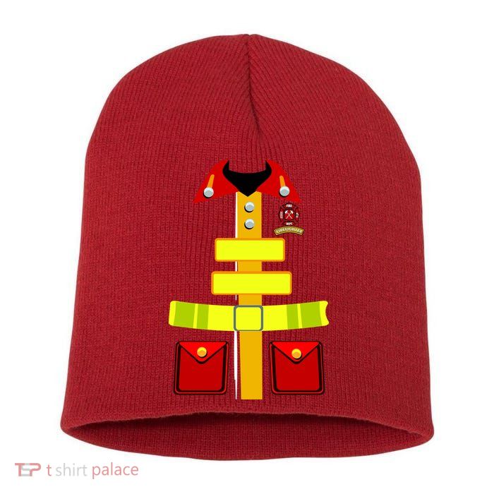 Fireman Costume Firefighter Uniform Short Acrylic Beanie