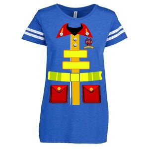 Fireman Costume Firefighter Uniform Enza Ladies Jersey Football T-Shirt