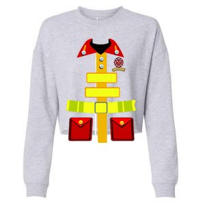 Fireman Costume Firefighter Uniform Cropped Pullover Crew