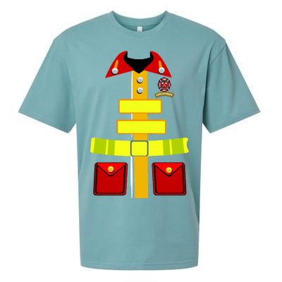 Fireman Costume Firefighter Uniform Sueded Cloud Jersey T-Shirt