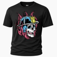 Fireman Skull Flame Performance Shirt