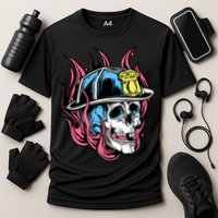 Fireman Skull Flame Performance Shirt