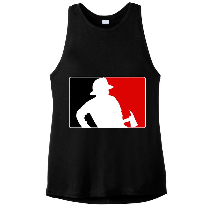 Fireman Team Logo Ladies PosiCharge Tri-Blend Wicking Tank
