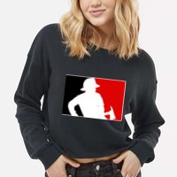 Fireman Team Logo Cropped Pullover Crew