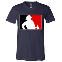 Fireman Team Logo V-Neck T-Shirt