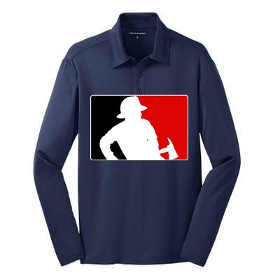 Fireman Team Logo Silk Touch Performance Long Sleeve Polo