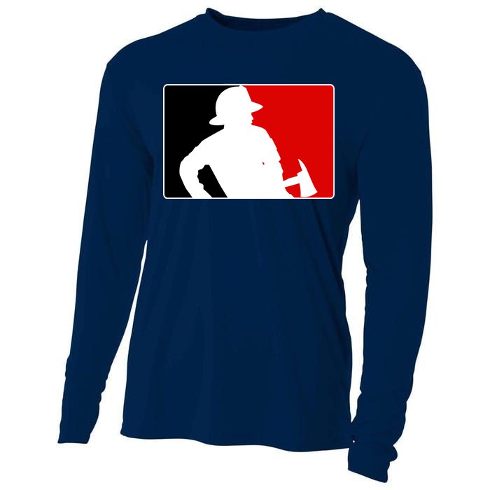 Fireman Team Logo Cooling Performance Long Sleeve Crew