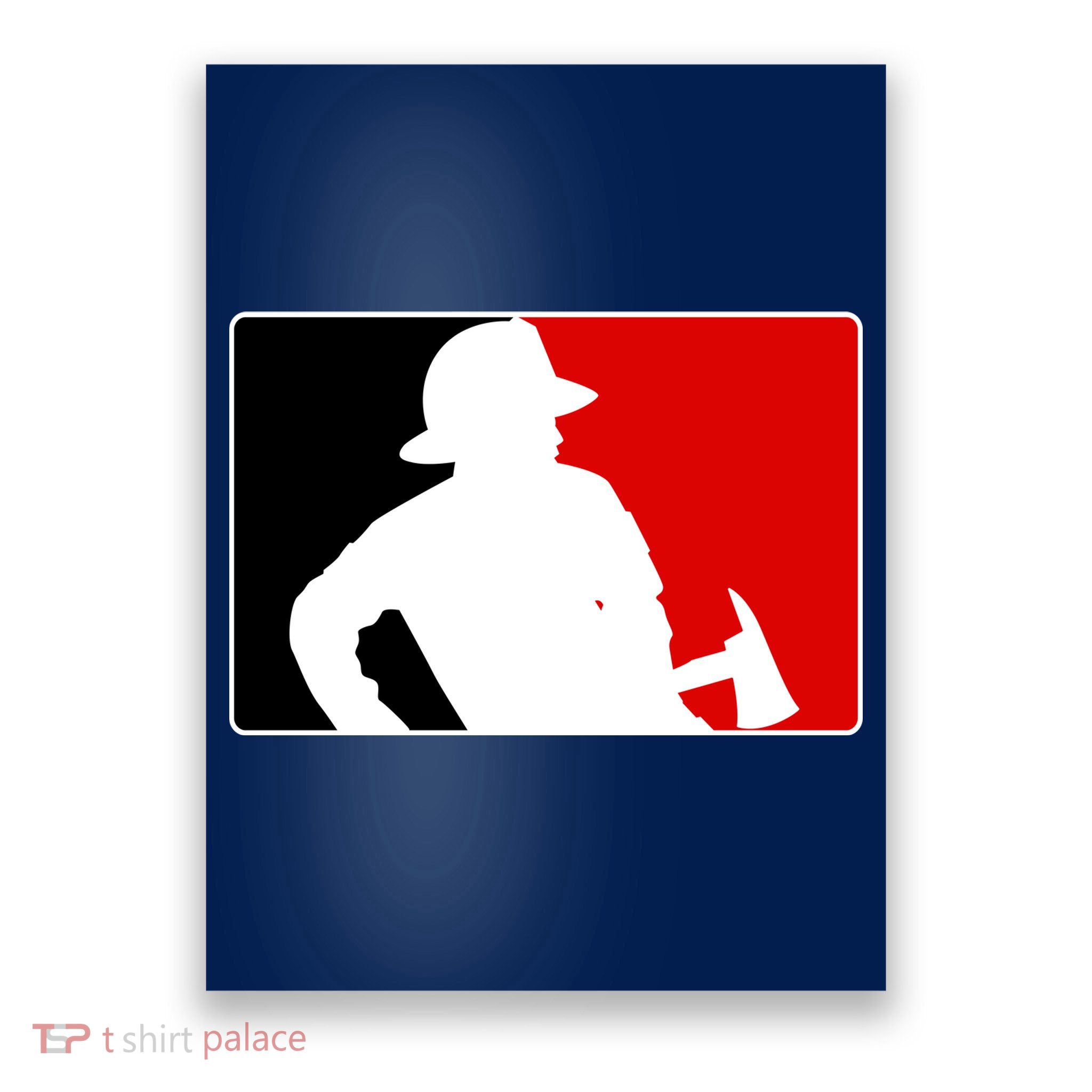 Fireman Team Logo Poster